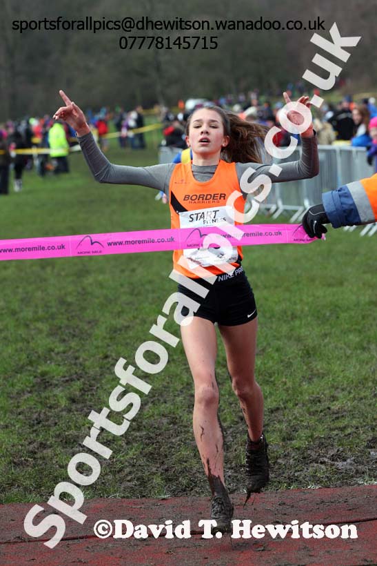 Girls under-15 Northern Cross Country Champs., Witton Park, Blackburn. Photo: David T. Hewitson/Sports for All Pics